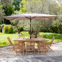 Parasol droit HAPUNA rectangulaire 2x3m beige